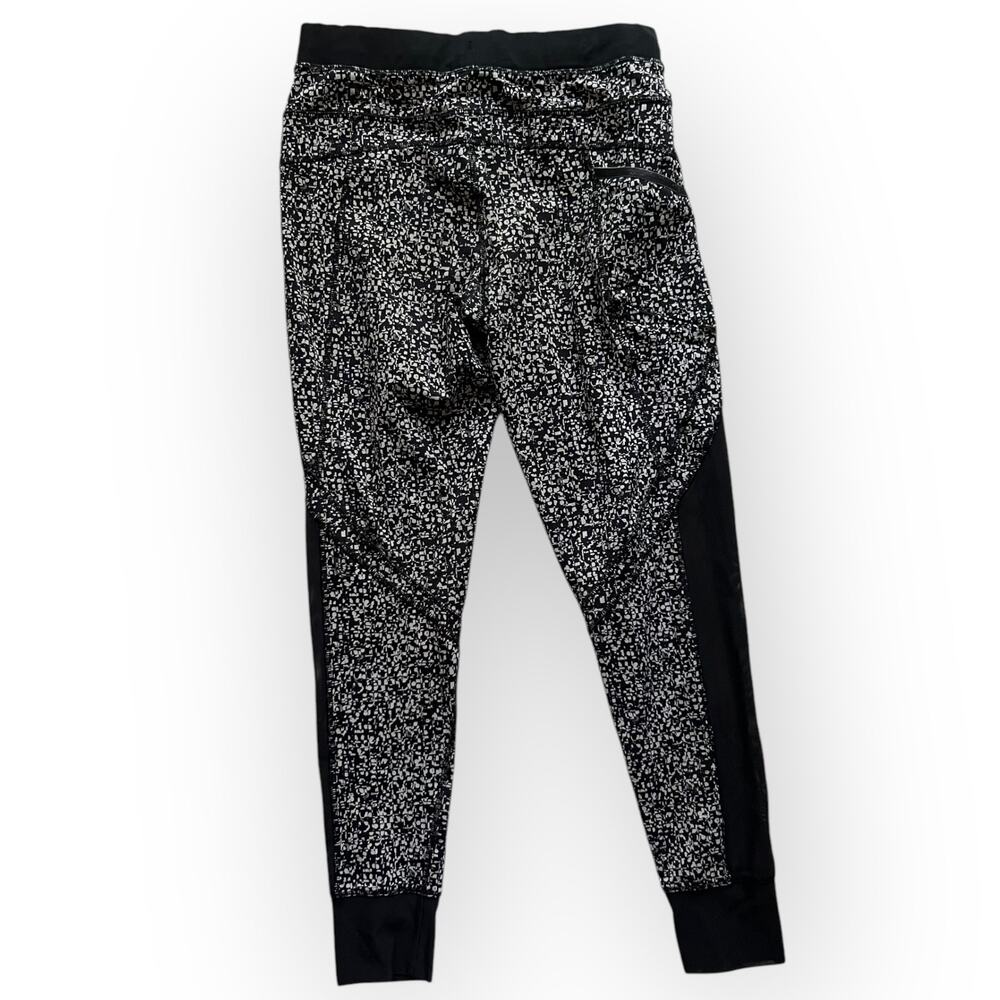 Lole Women's Black & Gray Geometric Sheer Side Activewear 7/8 Leggings Size S - Picture 2 of 13